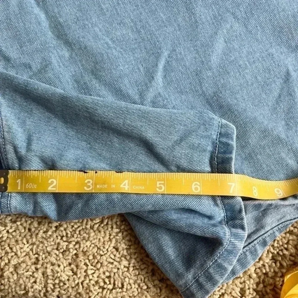 CJ Banks Light Blue Jean Shorts - Picture 8 of 8